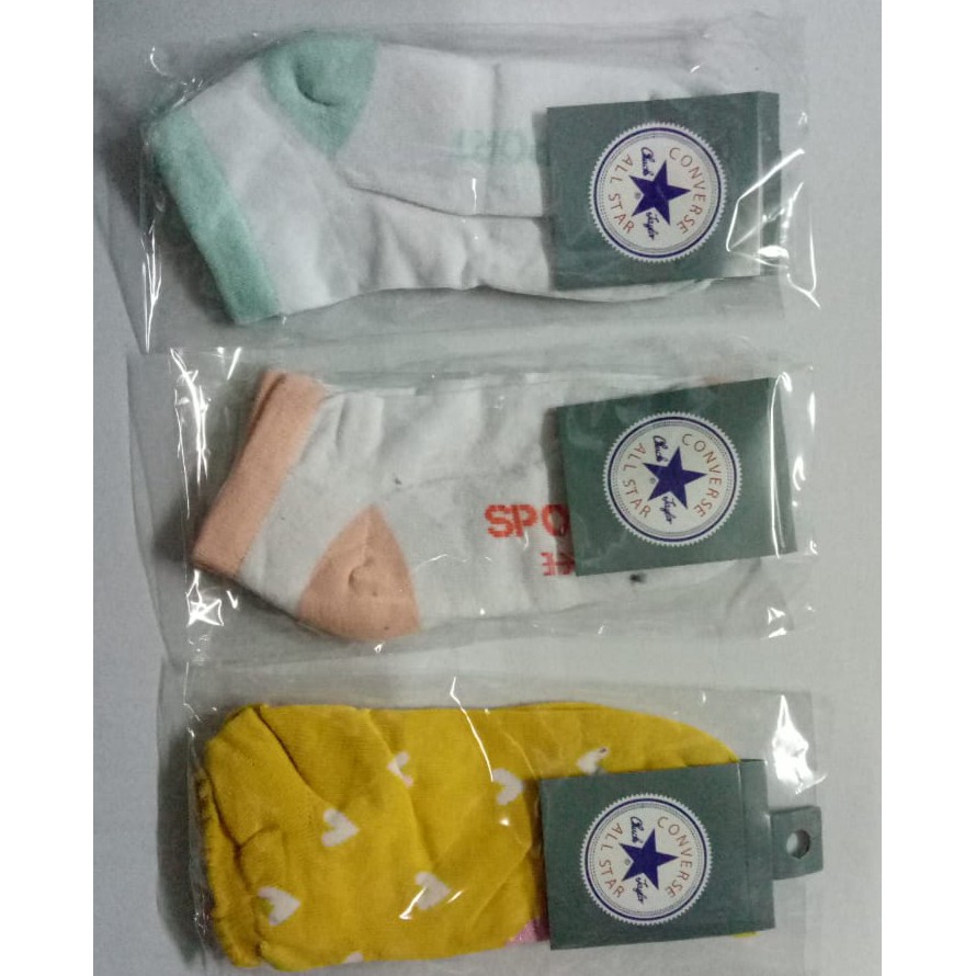 Kaos kaki polos semata kaki murah 1 pasang - Kaos Kaki Polos Pendek Unisex (ANKLE SOCKS)