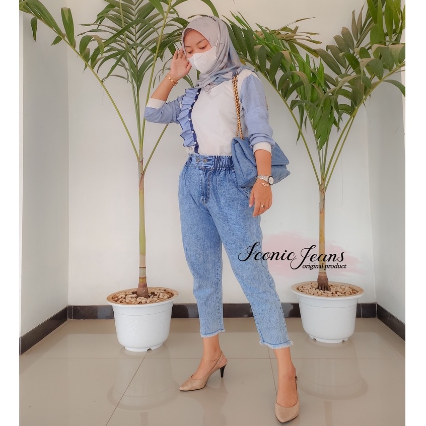 FEYA BOYFRIEND JEANS/ CELANA BOYFRIEND 7/9 KOREAN STYLE