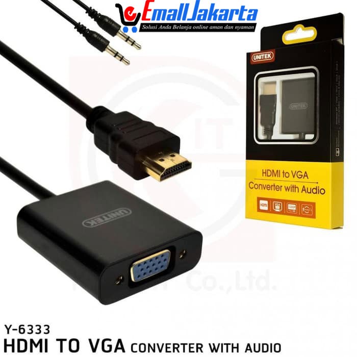 UNITEK Y-6333 HDMI to VGA Converter with audio