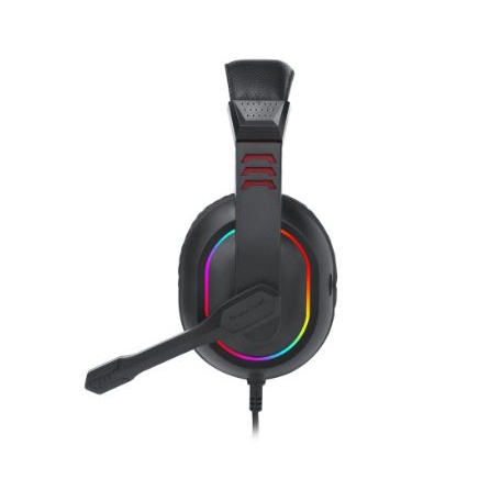 Headset gaming redragon wired audio 3.5mm usb power stereo with microphone for pc cpu laptop ps4 ps5 xbox ares h120 rgb h120rgb h-120 - headphone