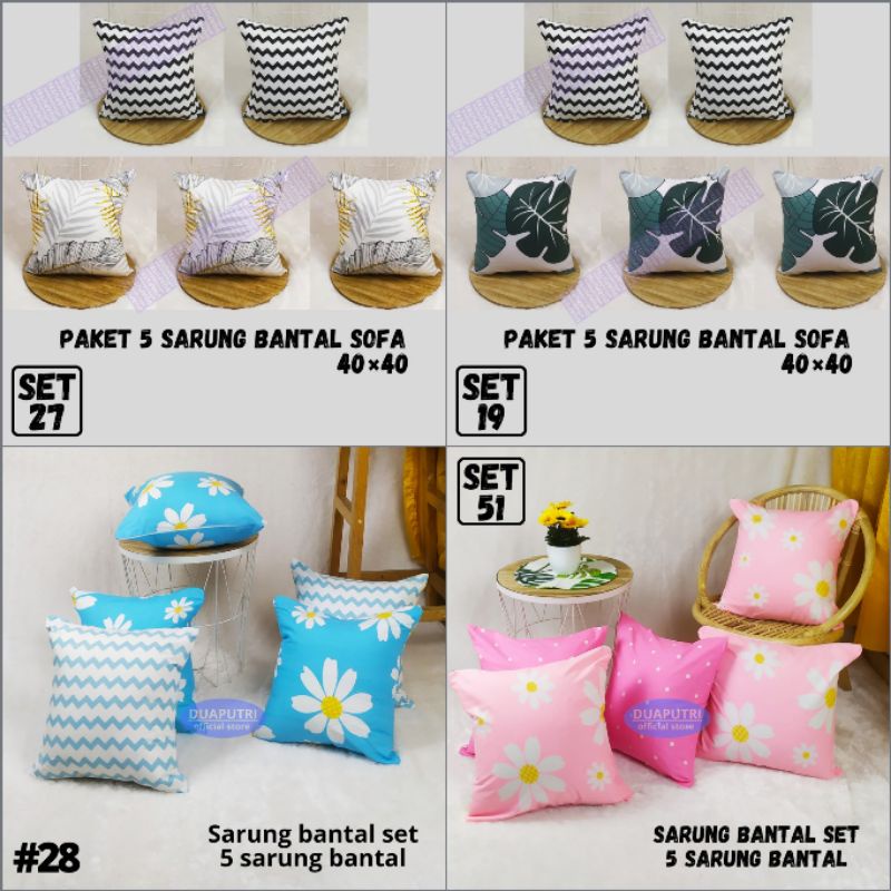 SARUNG BANTAL SOFA SET 40×40