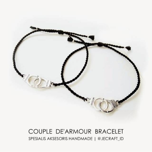 Gelang Couple D'Armour / Gelang Gembok cinta / Gelang Couple borgol [GC900]