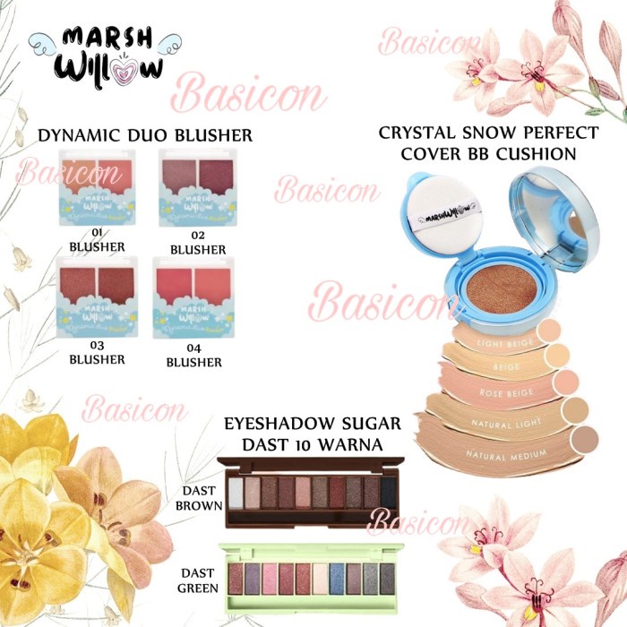 MARSHWILLOW DYNAMIC DUO BLUSHER / CRYSTALL BB CUSHION / SUGAR DUST - BLUSHER 04