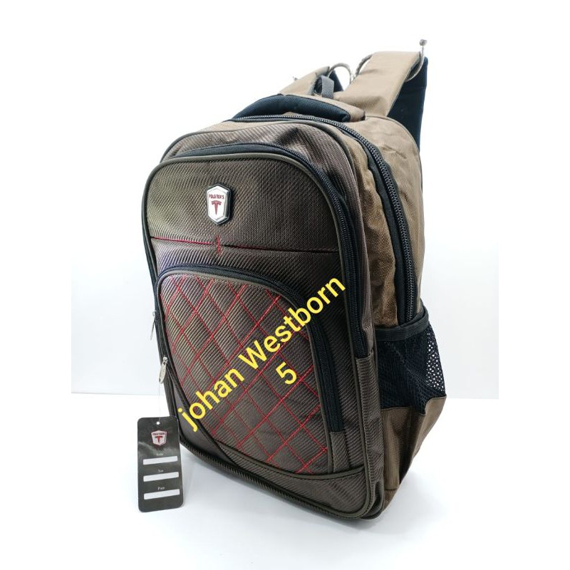 Tas Ransel Sekolah Polo Tox's series hitam coklat