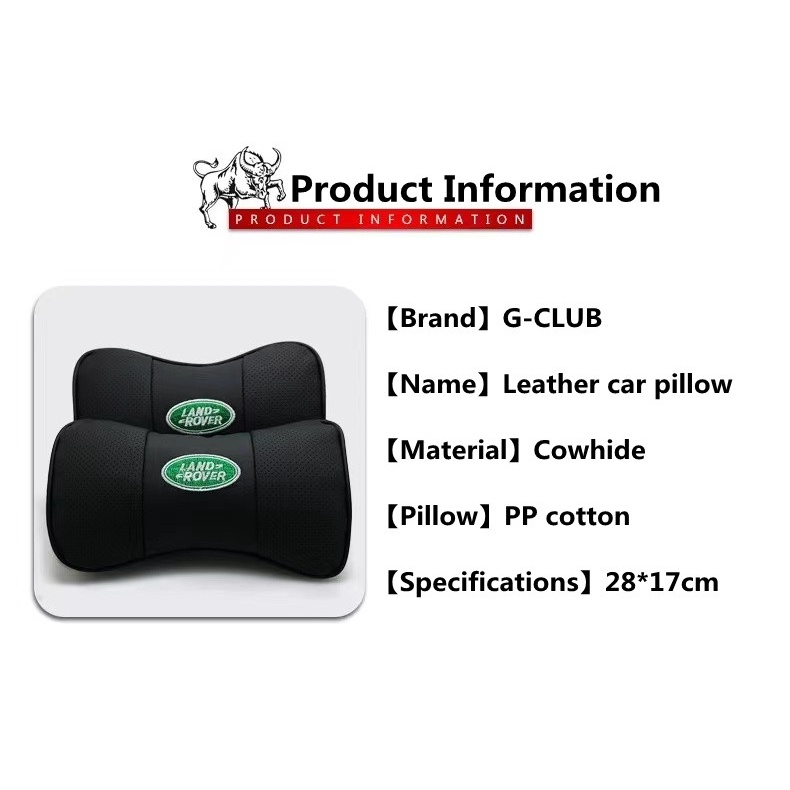 G-club Bantal Sandaran Kepala Bahan Kulit breathable Untuk Mobil Land Rover