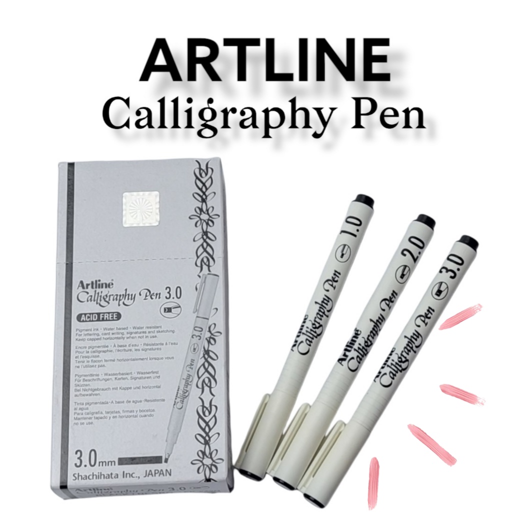 

Drawing Pen / Pen Artline Calligraphy / Bolpoint Calligraphy Artline 1,0 2,0 3,0