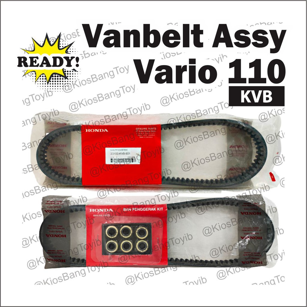 Vanbelt Set Assy Roller Honda Vario 110 Karbu/CBS (23100-KVB-601)