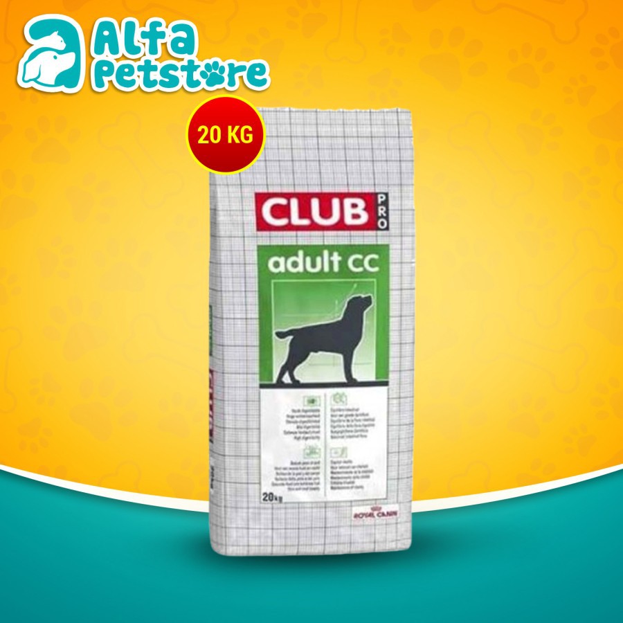Makanan Anjing Royal Canin Adult CC Club Pro 20 Kg