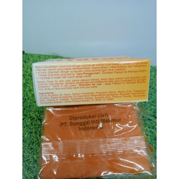 SABUN PAPAYA BY MAMAYA BRIGHTENING SOAP WITH VIT A, C &amp; E // Sabun Papaya Mamaya Besar 135 gram