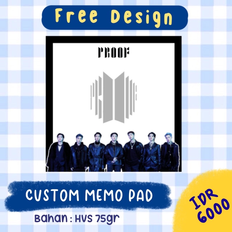 

(gla.stick) Custom MEMO PAD MURAH