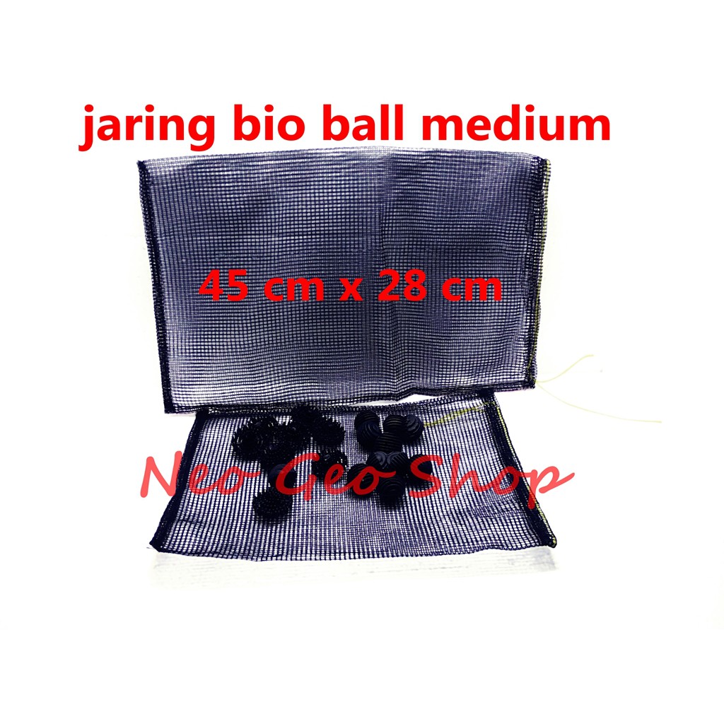 jaring net media bioball bio ball large besar sedang medium kecil small