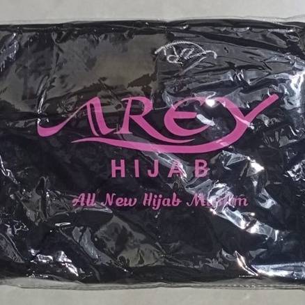Arey Jilbab Instan Mecca list Jersey Irish-HITAM