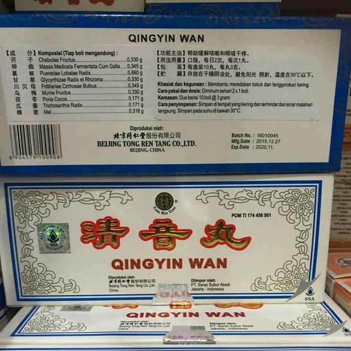 obat sakit tenggorokan - Qing Yin Wan PROMO