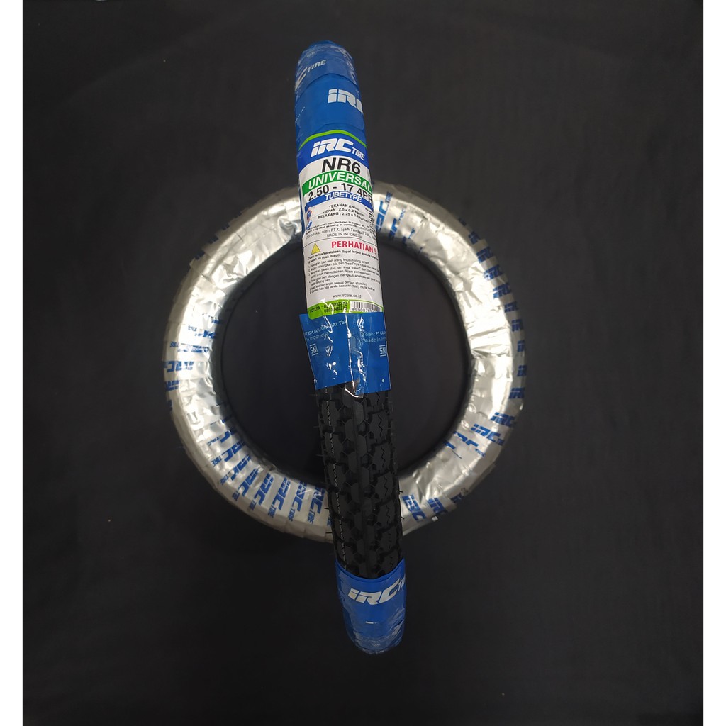 BAN LUAR DEPAN ATAU BELAKANG MOTOR BEBEK REVO, SUPRA & JUPITER IRC 250-17 NR6