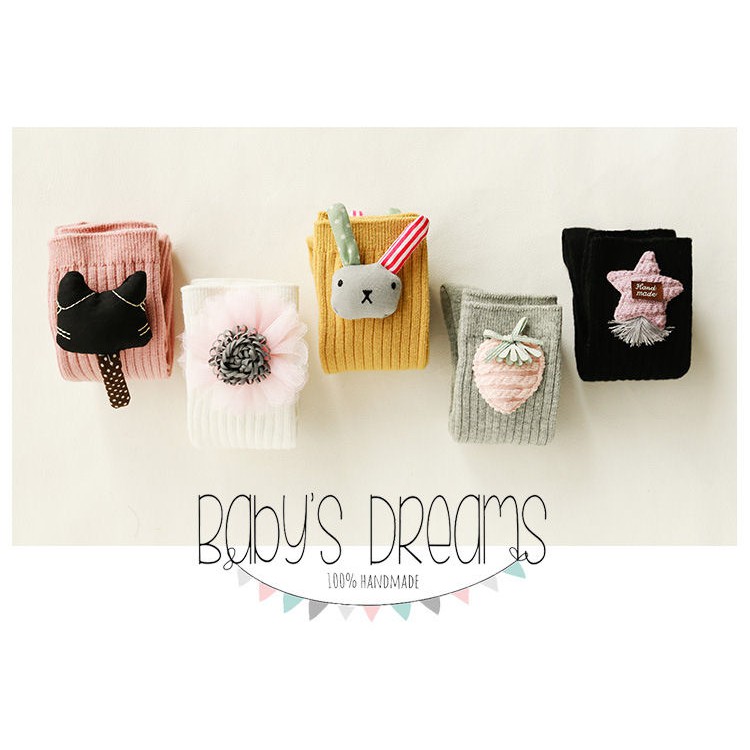 Knee Sock Rabbit Cat Strawberry kaos kaki selutut anak perempuan