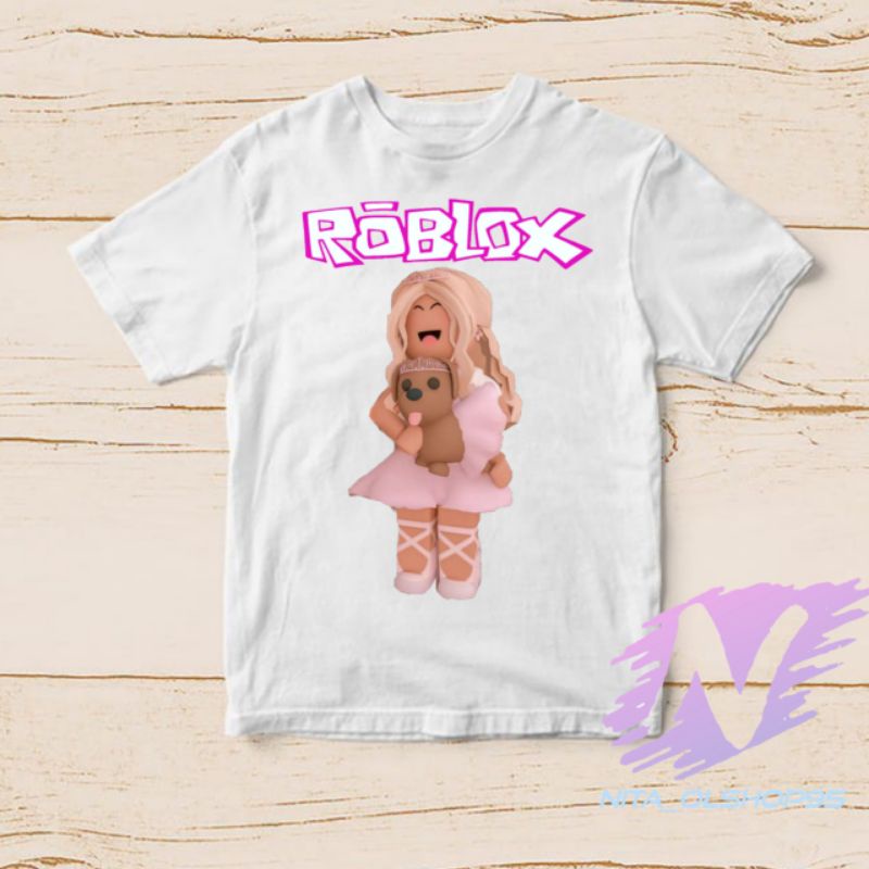 bisa bayar di tempat kaos anak roblox perempuan baju anak charakter kartun lucu