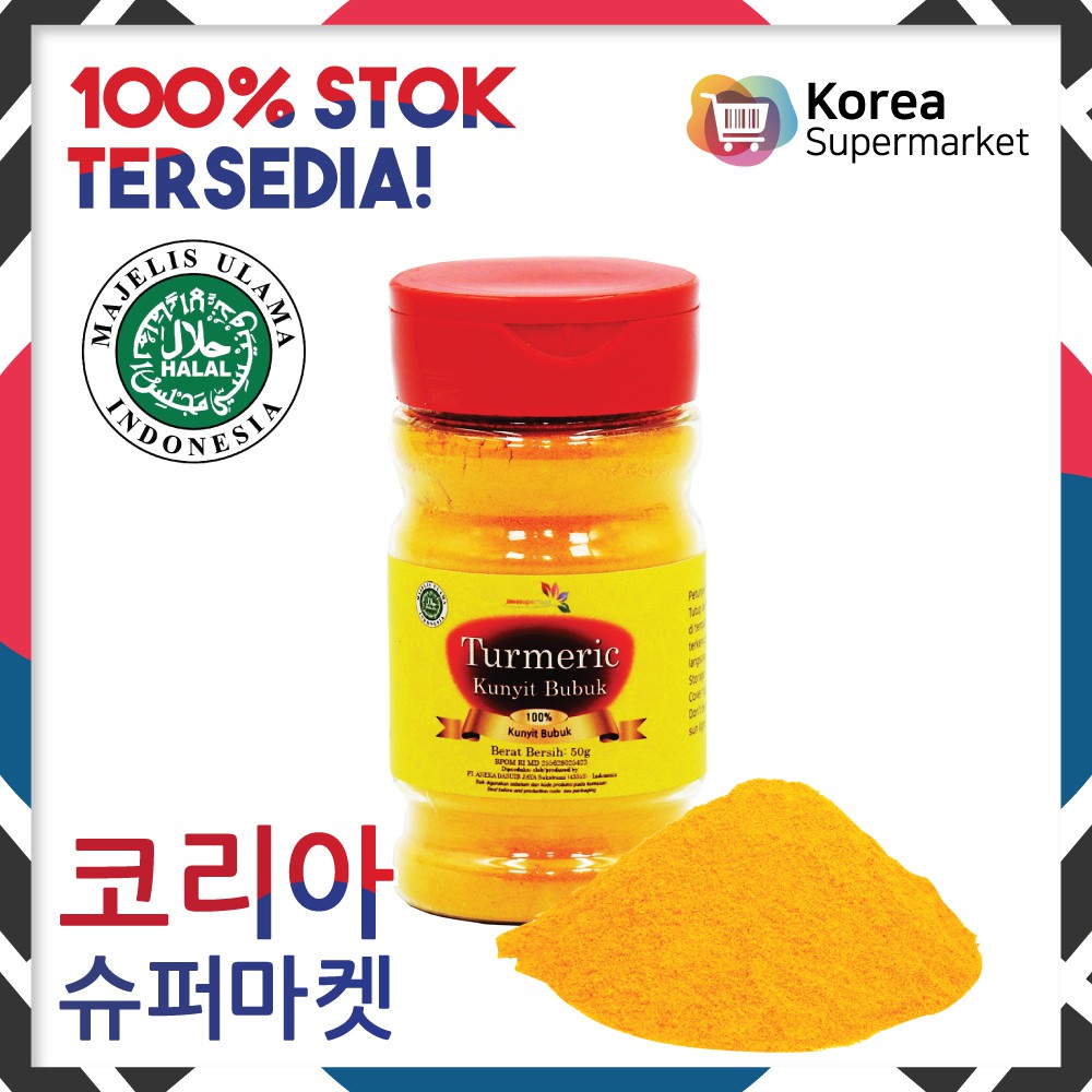 

BUBUK KUNYIT / TURMERIC POWDER BOTOL 50 GRAM JAVA SUPER FOOD