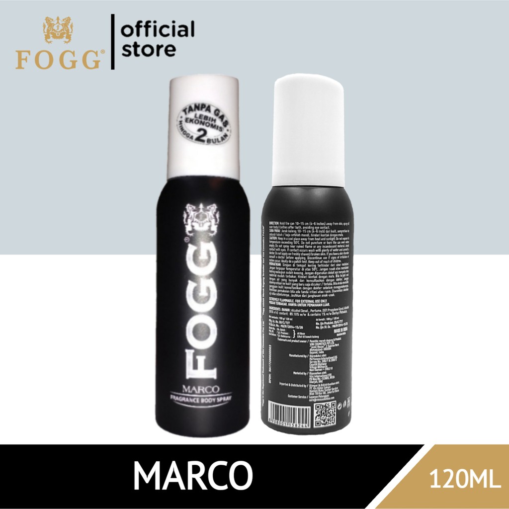 TRIPLE PACK - FOGG Perfume Bodyspray MARCO 120mL