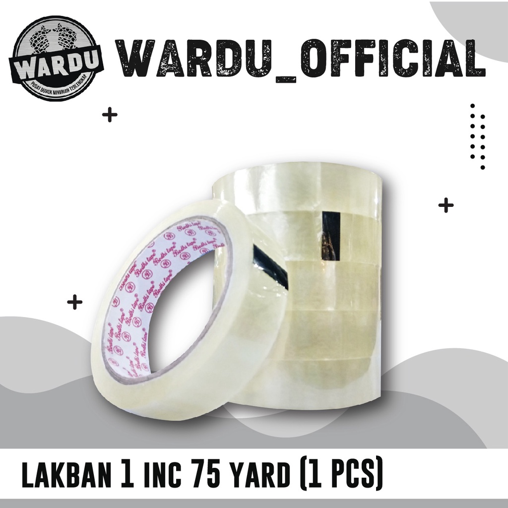 

Lakban Kecil /Solatip Putih 1 Inc 75 Yard/ 1 Pcs