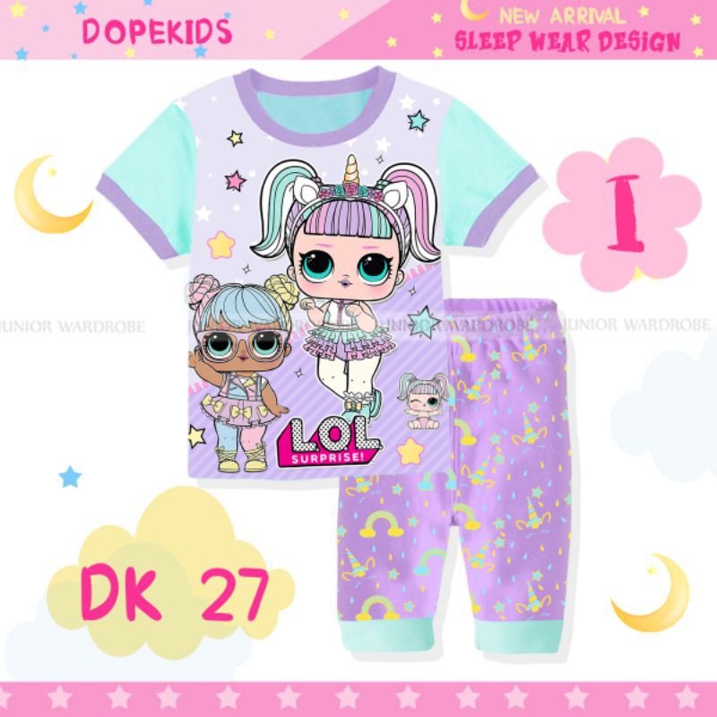 AS Setelan rumah pajamas anak Dope Kids DK-27