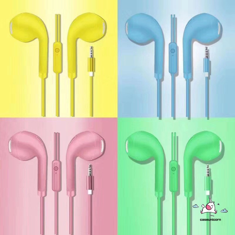 U19 Headset Musik Over Ear Hifi 3.5mm Warna Macaron Dengan Kabel 1.2m