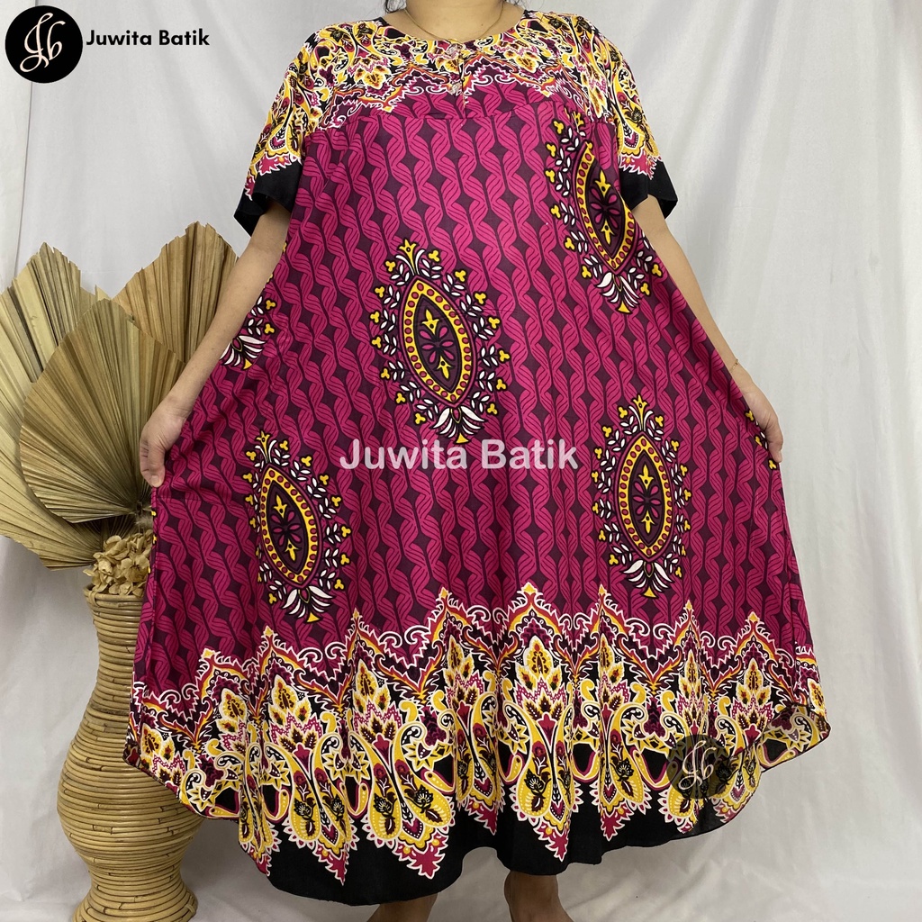 Juwita Batik - Daster Payung Jumbo LD 130 Model Nagita Busui Kancing Dada Kekinian