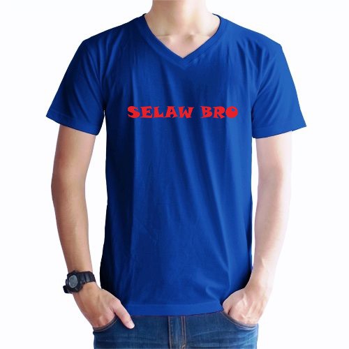 KAOS PRIA SELAW BRO / KAOS PRIA VNECK/ KAOS PRIA