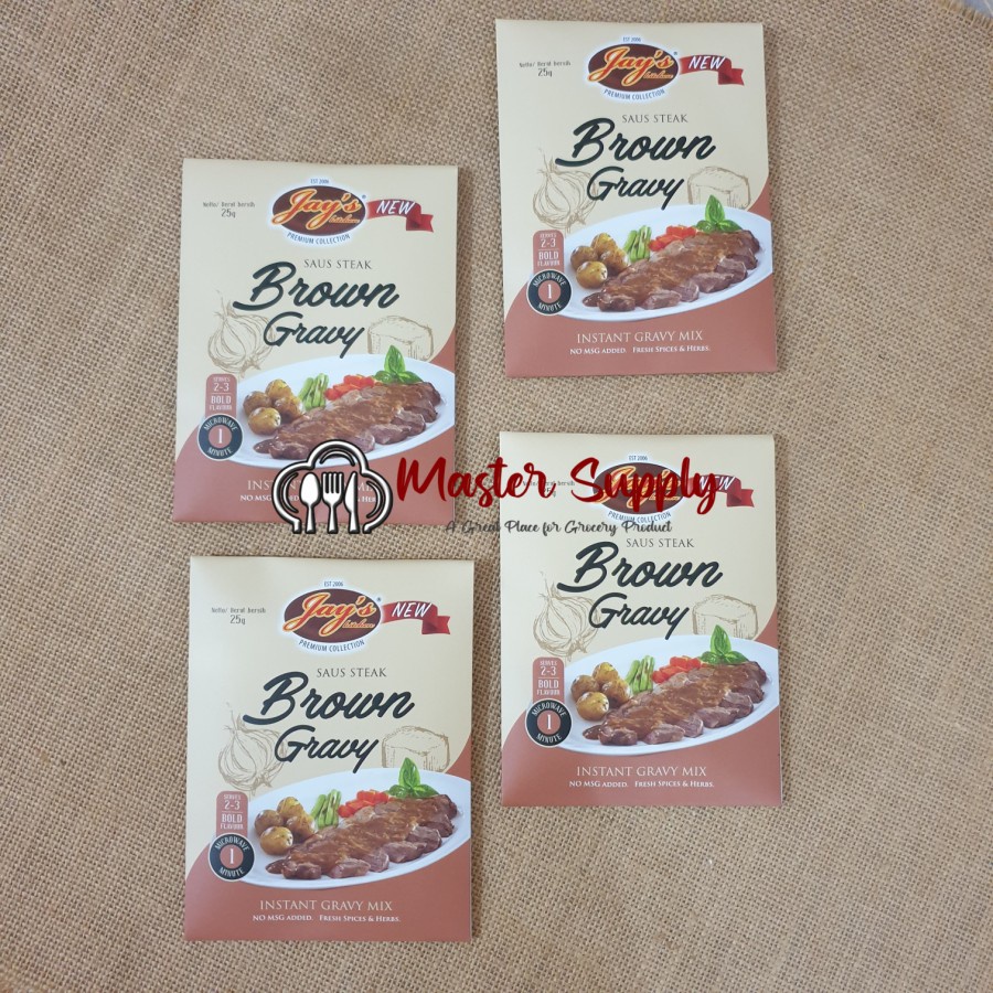 

JAYS BROWN GRAVY SAUCE 25 GR / SAUS STEAK BROWN GRAVY / SAUS STEAK