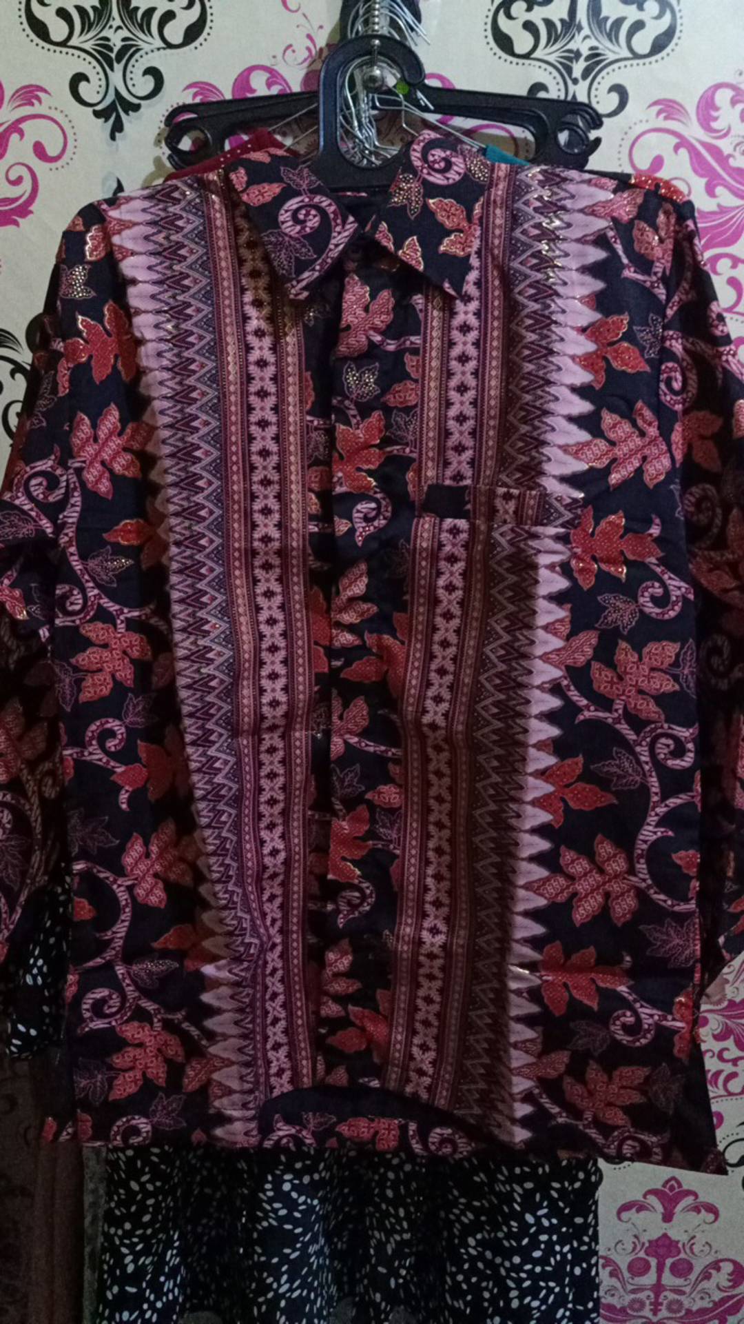 Kemeja Batik Lengan Panjang/kemeja Terbaru/kemeja Muraha/motif Paya Gold Maron Biru Pink Silfer