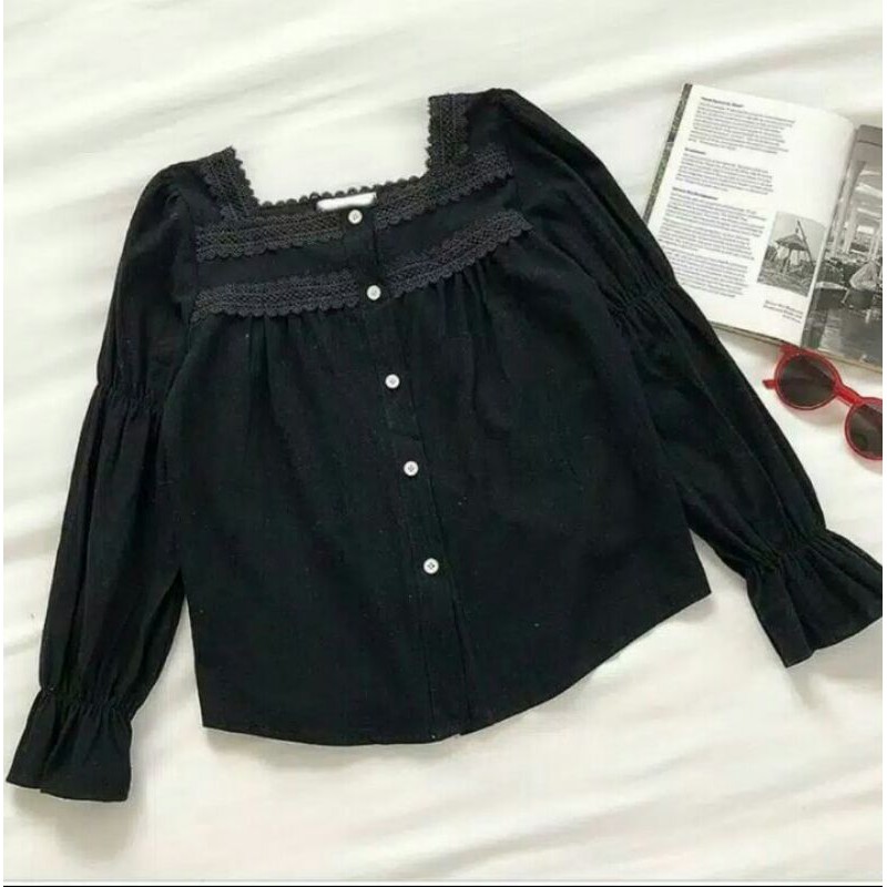 BLOUSE WANITA - RALINE BLOUSE - BLOUSE KOREA - ATASAN WANITA - PAKAIAN