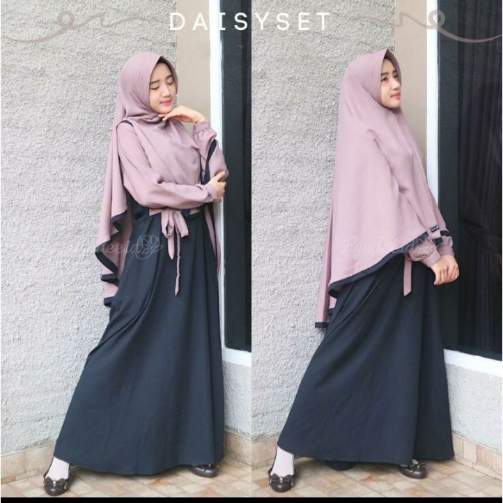 GAMIS SET HIJAB DAISY SYAR'I / gamis terbaru / gamis murah