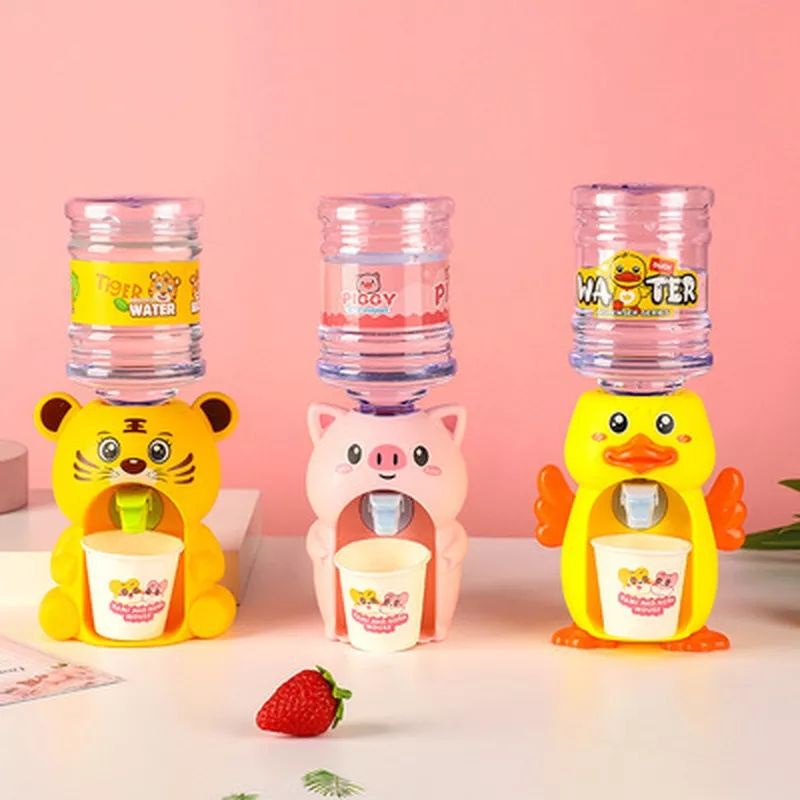 Dispenser Mini Galon Portable Karakter Lucu Botol Minum Anak