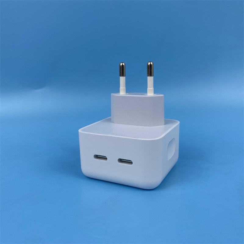 Adapter Charger PD Ganda 35W Kompatibel Dengan Tipe C / 35W Plug EU