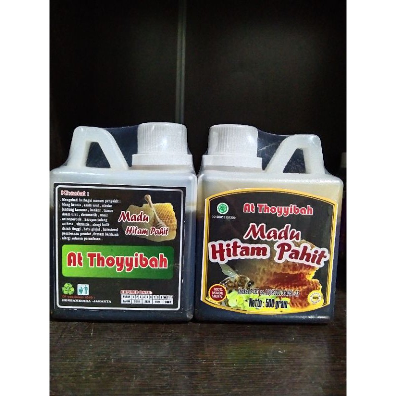 

Madu Hitam Pahit At Thoyyibah 500gram