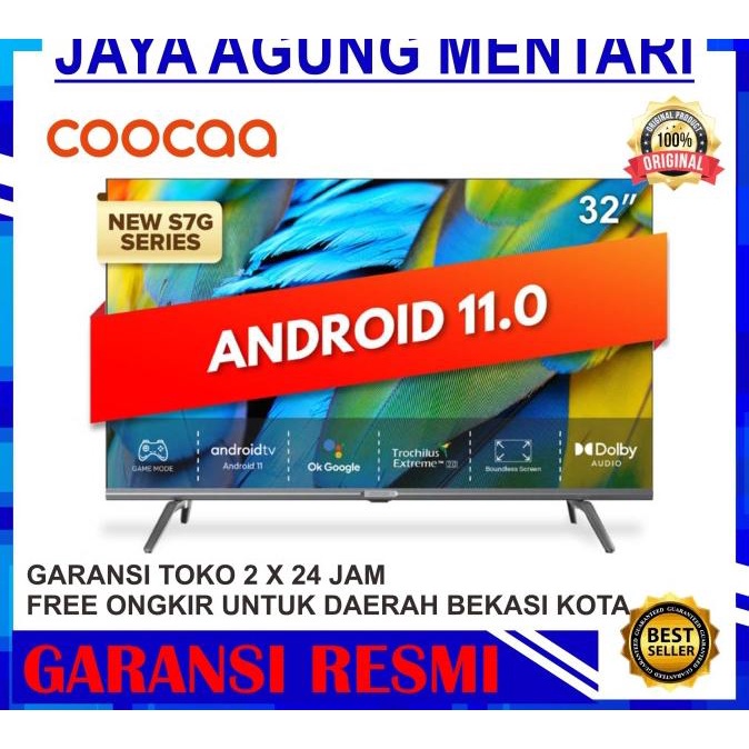 TV LED COOCAA 32S7G / Coocaa Android TV 32 Inch / Android 11.0 NEW