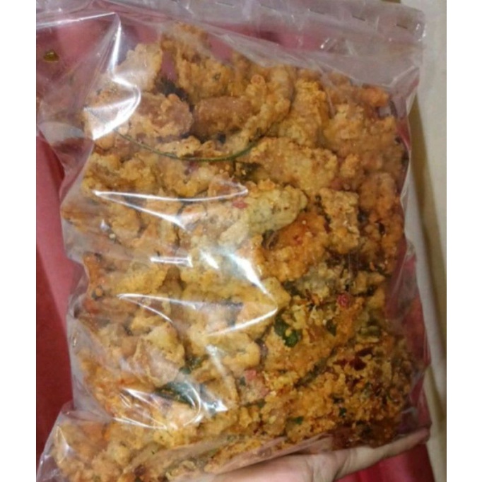 

Kulit crispy pedas daun jeruk 1kg