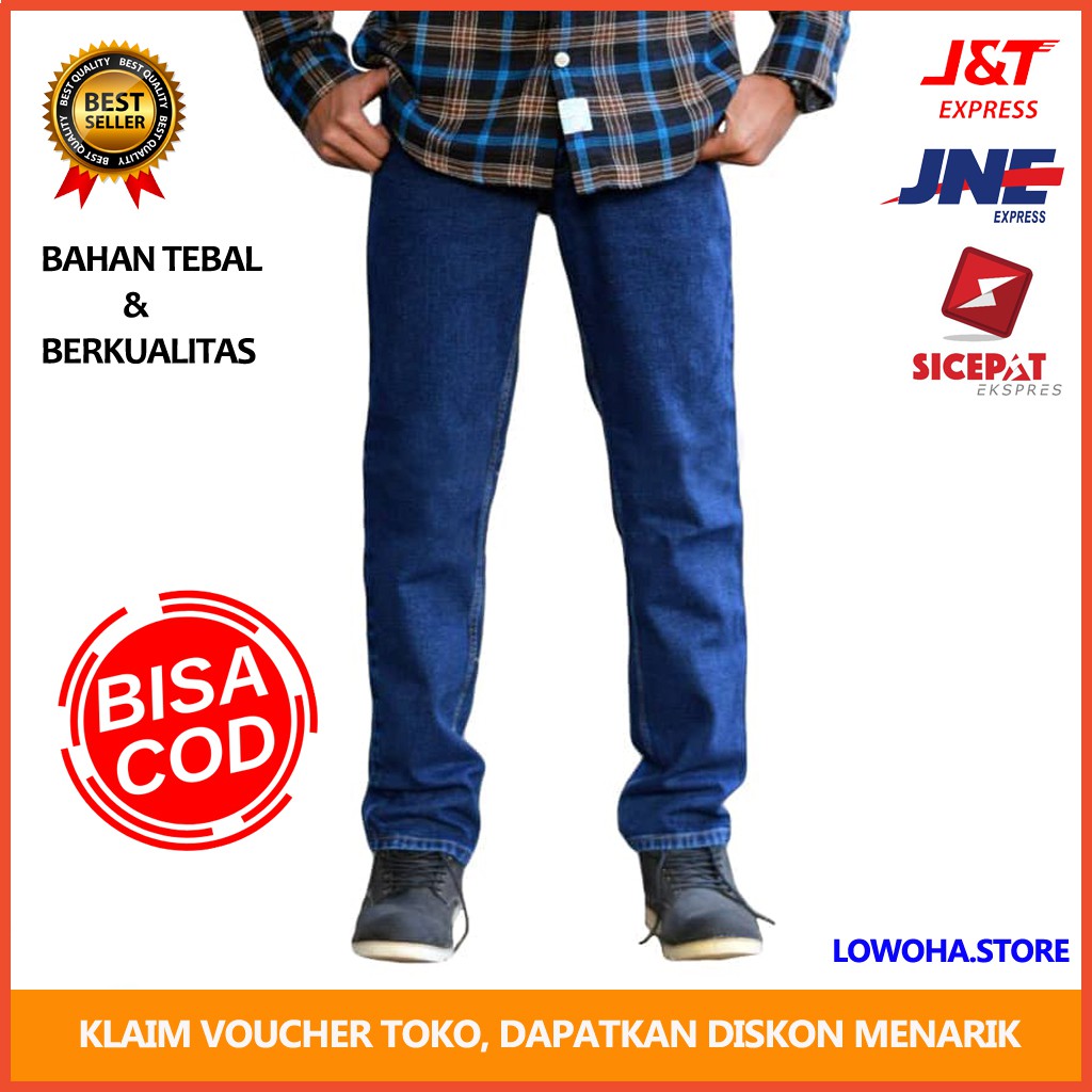 COD Celana Jeans Pria JUMBO Celana Panjang Pria BIG SIZE Celana Jeans Levis Levi's Denim Distro Mura
