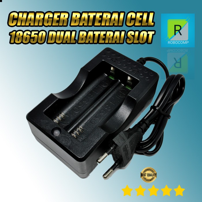 CHARGER BATERAI CELL 18650 DUAL BATERAI SLOT