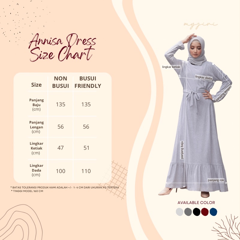 ANNISA DRESS BY MYJIVI ( Busui &amp; Non Busui )