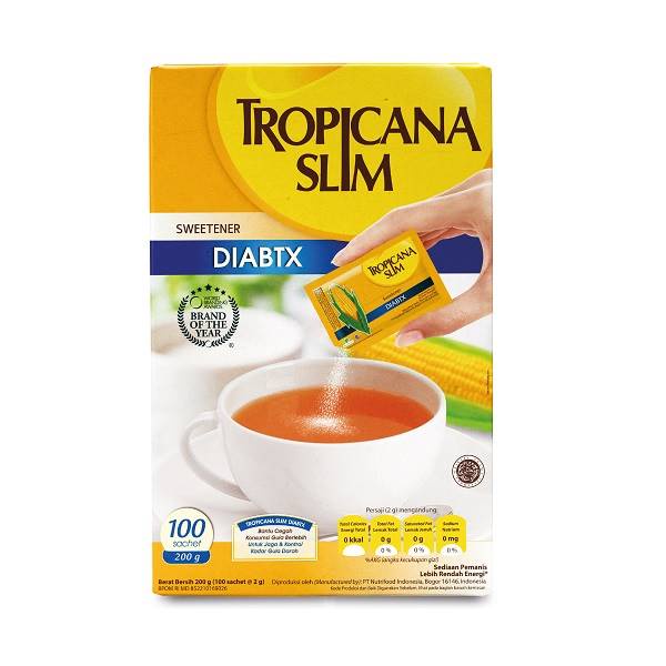 

Tropicana Slim Sweetener Diabetics 100 S