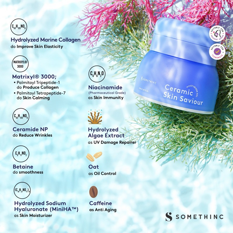 [ FREE GIFT ] SOMETHINC Ceramic Skin Saviour Moisturizer Gel