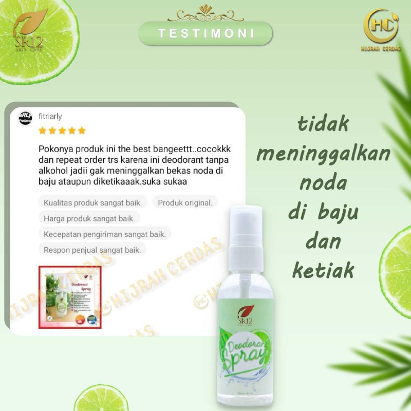 DEODORANT SPRAY SR12 / DEODORANT PREMIUM SR12 / DEO SPRAY SR12 / DEODORANT SR12 / DEODORAN SR12 / DEOSPRAY SR12 / DEO SR12 / DEODORAN HERBAL ALAMI / ATASI BAU BADAN DAN BAU KETIAK / AIR TAWAS HERBAL ORIGINAL