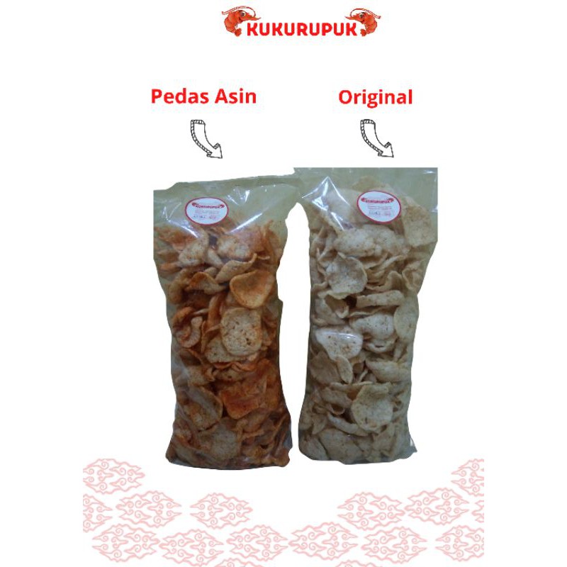 

KERUPUK UDANG MATANG KEMASAN BANTAL/BAL 600 gr