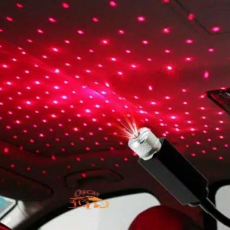 LAMPU LED DEKORASI INTERIOR MOBIL MODEL LANGIT BINTANG COLOK USB