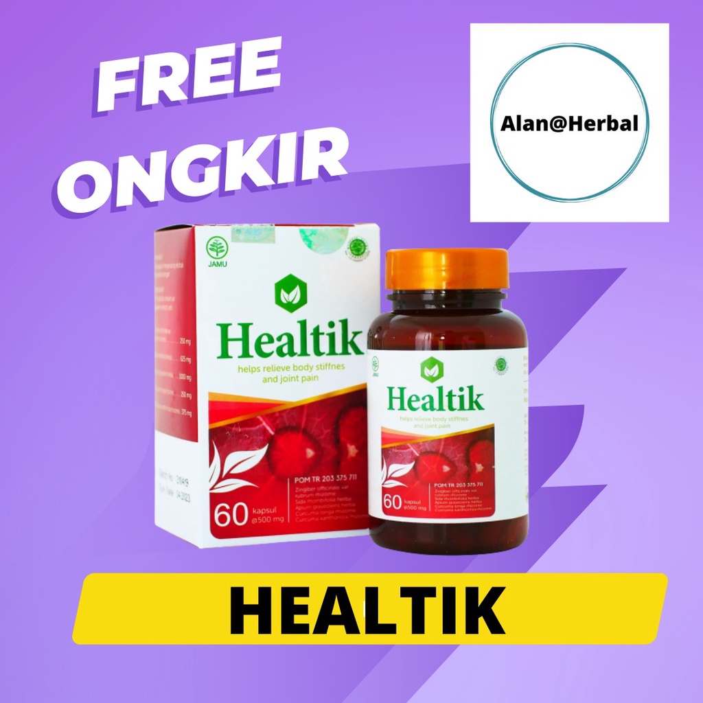 HEALTIK OBAT HERBAL REMATIK DAN ASAM URAT | HEALTIK ASLI BPOM