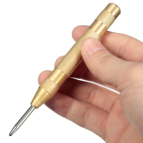 

130Mm Automatic Center Punch Strikes Spring Loaded Marking Holes Tools sincer02 Kualitas Baik