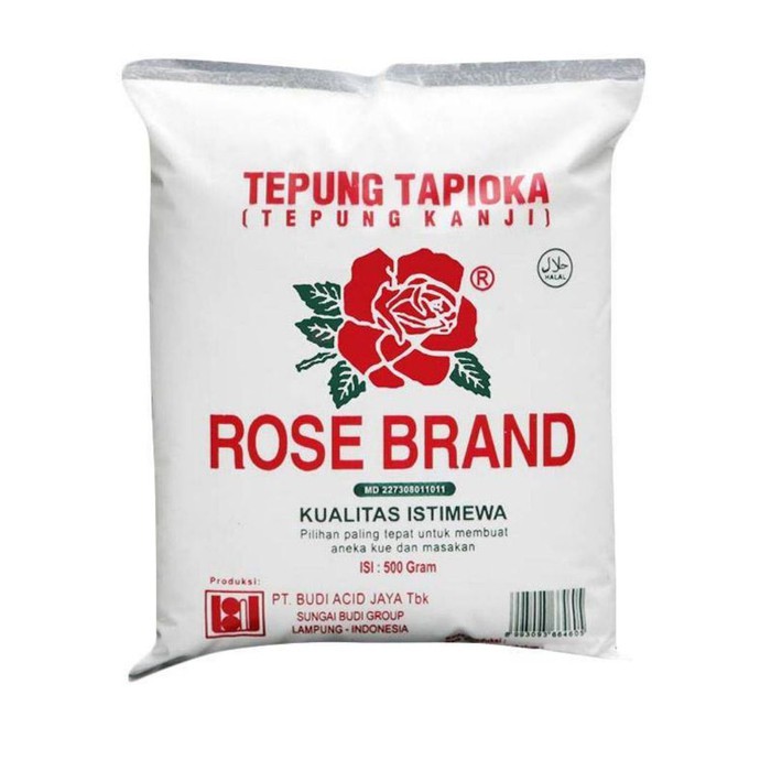 

Rose Brand Tepung Tapioka / Tepung Kanji tepung berkualitas terjamin dan termurah [500 gr]