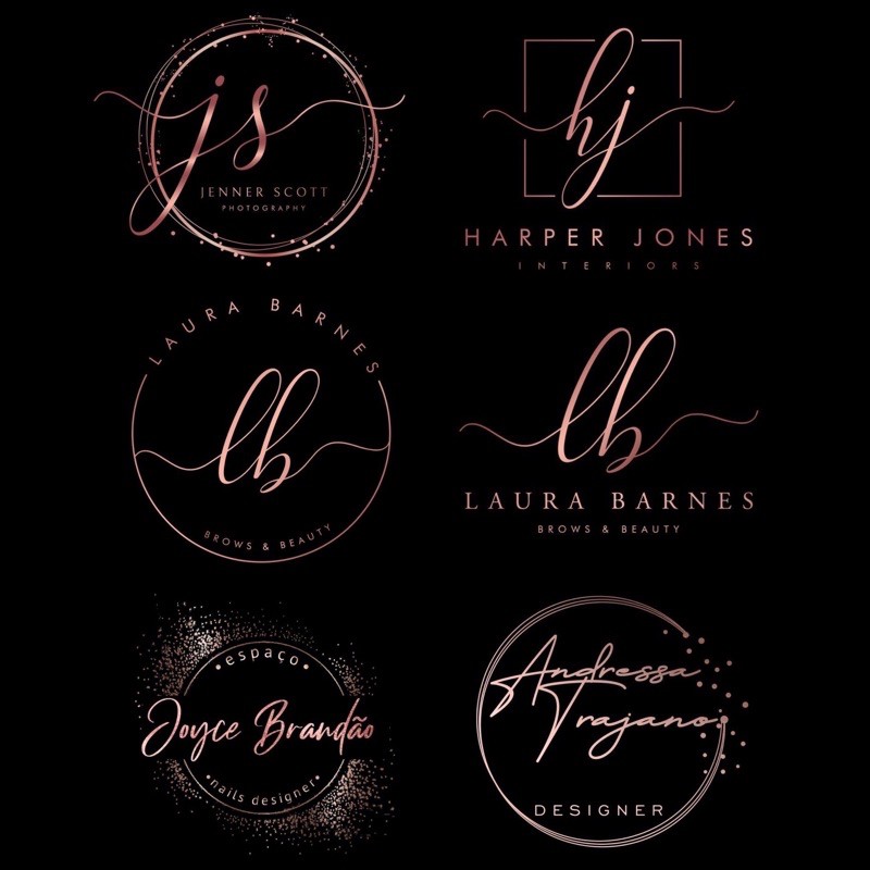 ARABELLA LUXURY ROSEGOLD | JASA BIKIN DESAIN LOGO TOKO OLSHOP LOGO BISNIS TERMURAH