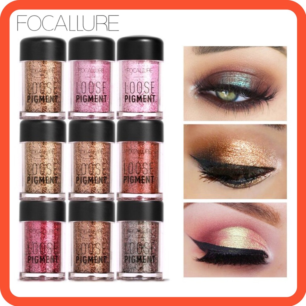 Focallure Loose Pigment Glitter Eyeshadow Focallure Eyeshadow Glitter Focallure Liquid Eyeshadow Focallure