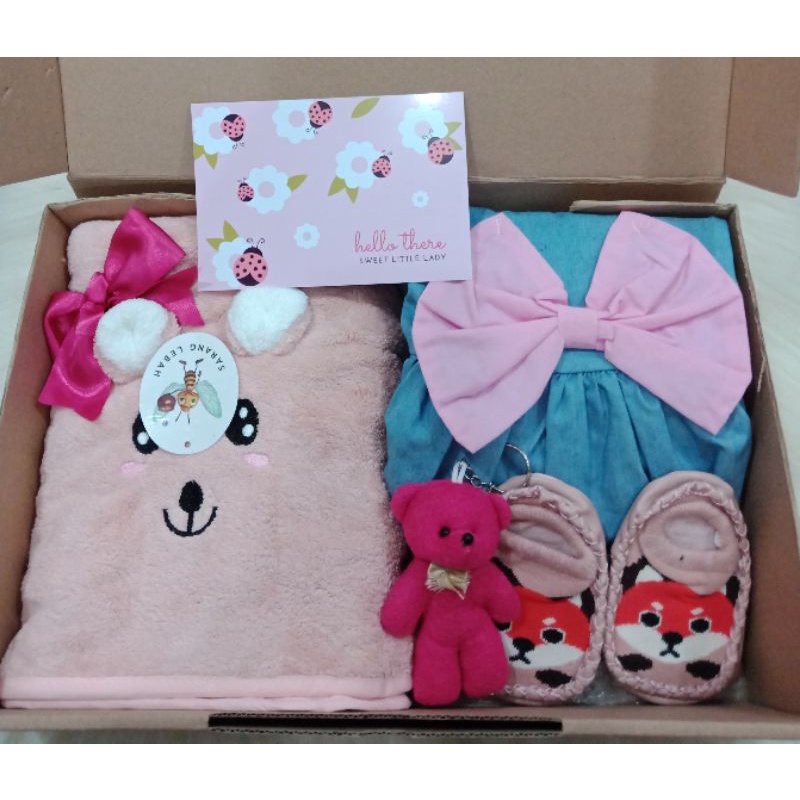 kado bayi  girl dan boy hampers gift box-Box kado F